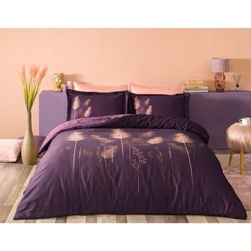 Özdilek Saten Pastoral Soft Leaf Pastoral Çift Kişilik Nevresim Takımı