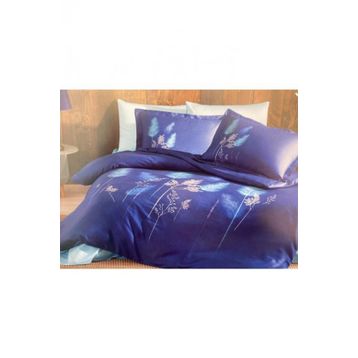 Özdilek Saten Pastoral Soft Leaf Pastoral Çift Kişilik Nevresim Takımı