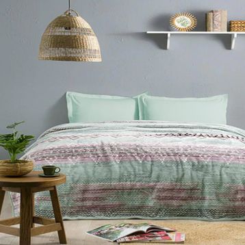 Özdilek Seam Yeşil 200x240 cm Çift Kişilik Battaniye