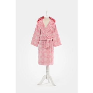 Özdilek Shell Plaid Kapüşonlu Kadife 5/6 Yaş Çocuk Bornozu