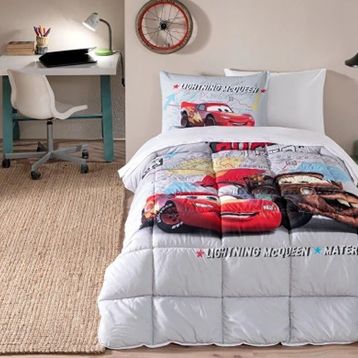 Özdilek Şimşek MCQ Cars On The Road Gri Lastikli Çarşaflı Lisanslı Tek Kişilik Çocuk Uyku Seti