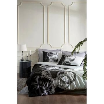 Özdilek Soft Life Cadena Saten Bej Çift Kişilik Nevresim Takımı