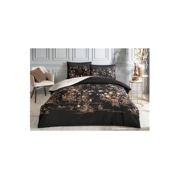 Özdilek Softlife Saten CK Siyah Preto Çift Kişilik Nevresim Takımı