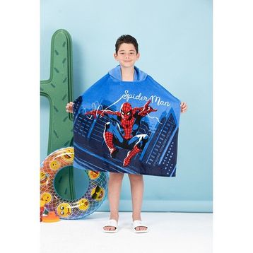 Özdilek Spiderman Night Disney Lisanslı 4/9 Yaş Kadife Çocuk Panço