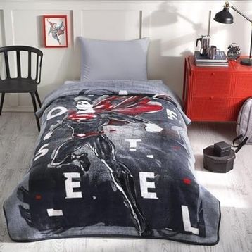 Özdilek Superman Steel Lisanslı 160x220 Tek Kişilik Çocuk Battaniyesi