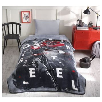 Özdilek Superman Steel Lisanslı 160x220 Tek Kişilik Çocuk Battaniyesi