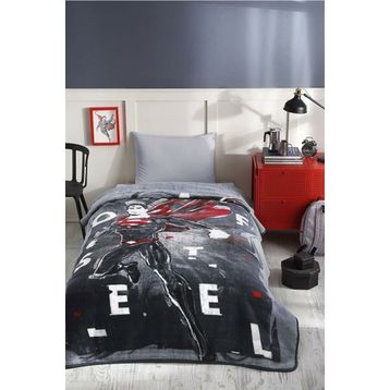 Özdilek Superman Steel Lisanslı 160x220 Tek Kişilik Çocuk Battaniyesi