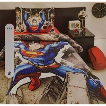 Özdilek Superman Stone Tek Kişilik 120x180 cm Açık Kahverengi Kapitone Nevresim Takımı