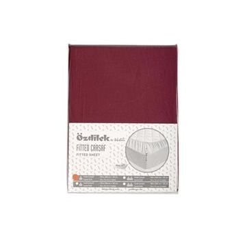 Özdilek Trendy Bordo 100x200 cm Tek Kişilik Fitted Çarşaf
