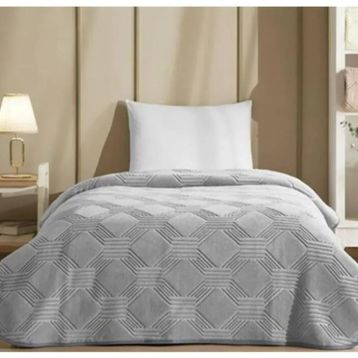Ozdilek Trendy Cift Kisilik Battaniye Gri 220X240 Art Deco