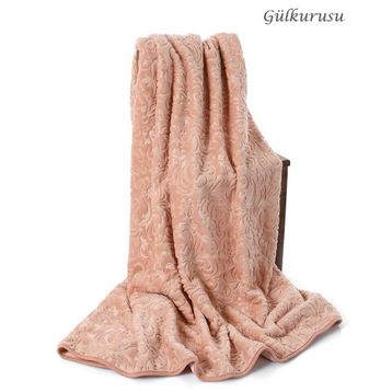 Özdilek Trendy Embos Gül Kurusu Çift Kişilik Battaniye