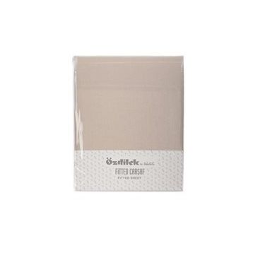 Özdilek Trendy Fitted Ranforce Bej 100x200 cm Tek Kişilik Çarşaf