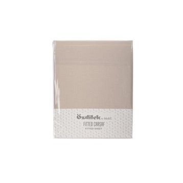 Özdilek Trendy Fitted Ranforce Bej 100x200 cm Tek Kişilik Çarşaf