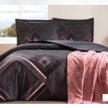 Özdilek Trendy Snazzy Siyah Battaniyeli Çift Kişilik Nevresim Takımı