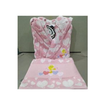 Özdilek Tweety Heart Free Pembe Set Çocuk Bornoz Seti
