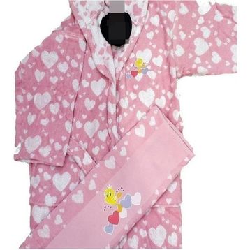 Özdilek Tweety Heart Free Pembe Set Çocuk Bornoz Seti