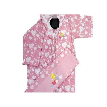Özdilek Tweety Heart Free Pembe Set Çocuk Bornoz Seti