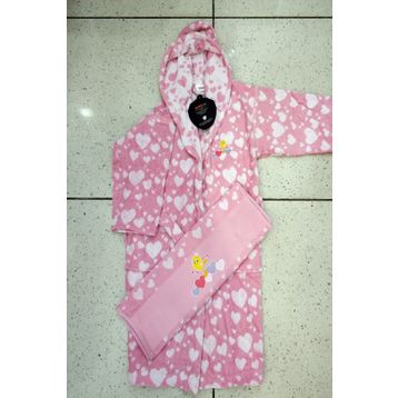 Özdilek Tweety Heart Lisanslı 5-6 Yaş Çocuk Bornoz Seti