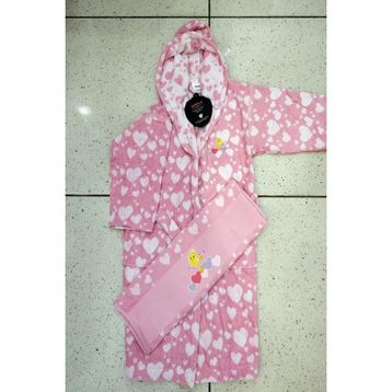 Özdilek Tweety Heart Lisanslı 5-6 Yaş Çocuk Bornoz Seti