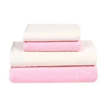 Özdilek Vega Krem-Pembe Aile Bornoz Seti