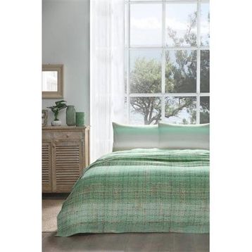 Özdilek Weave Yeşil Çift Kişilik Pike Takımı