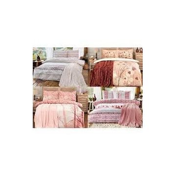 Özdilek Wild Wood Soft Bordo Battaniyeli Çift Kişilik Nevresim