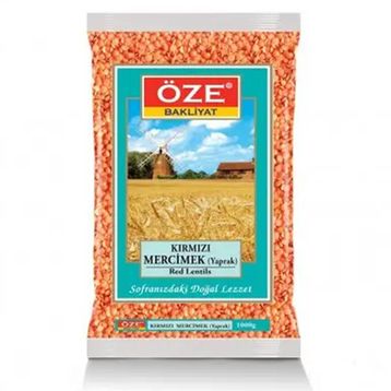 Öze Bakliyat Yaprak 1 kg Kırmızı Mercimek