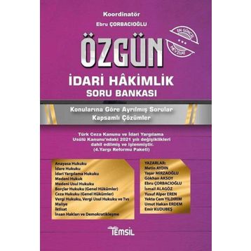 Özgün İdari Hâkimlik Soru Bankası