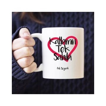 Özgüvenal Kalbimin Tek Sahibi Beyaz Kupa Bardak