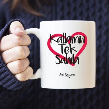 Özgüvenal Kalbimin Tek Sahibi Beyaz Kupa Bardak