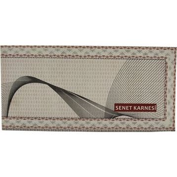 Özkan G2220 9x20cm 50 Yaprak Karton Kapaklı Senet Karnesi