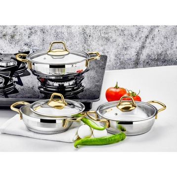 Özlife Ada Sade 6 Parça Güveç Tencere Seti