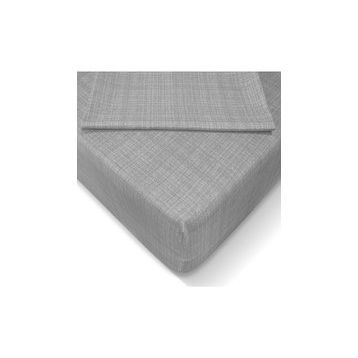 Özlü 160x200 cm Gri Fitted Lastikli Çift Kişilik Çarşaf Seti