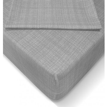 Özlü 160x200 cm Gri Fitted Lastikli Çift Kişilik Çarşaf Seti