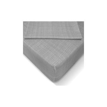 Özlü 160x200 cm Gri Fitted Lastikli Çift Kişilik Çarşaf Seti