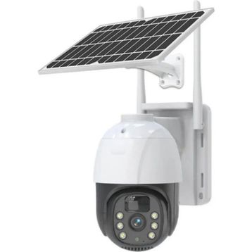Ozmik CMR47 PTZ Solar IP 4G Sim Kart Hareket Algılama Alarm Gece Görüş Beyaz CCTV Güvenlik Kamera