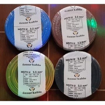 Öznur 2.5 mm 100 mt Siyah NYAF Kablo