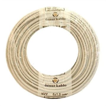 Öznur 2x0.75 mm 50 mt Beyaz TTR Kablo