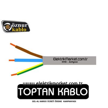 Öznur 3x4 mm NYM Antigron Kablo