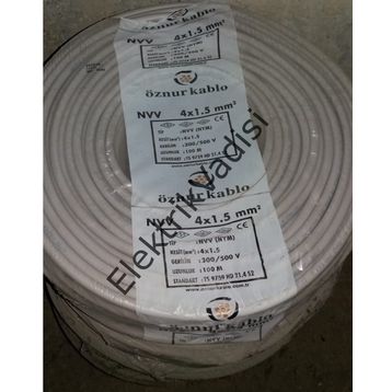 Öznur 4x1.5 mm2 Nym Antigron 100 m Kablo
