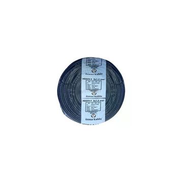 Öznur H05VV-F 100 mt 2x1.5 mm Siyah Ttr Çok Telli Kablo