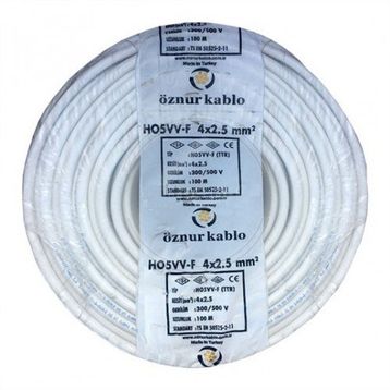 Öznur H05VV-F 4x2,5 100 mt TTR Kablo