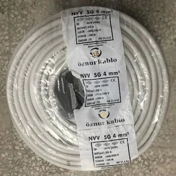 Öznur Kablo Nym Antigron 5x4 mm2 10 m Kablo