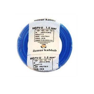 Öznur Nya 1.5 mm 50 m Mavi Kablo