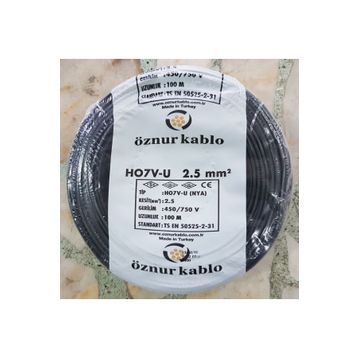 Öznur NYA 2,5'luk Siyah Kablo