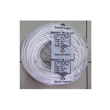 Öznur Ttr 3x1.5 mm 50 m Beyaz Kablo