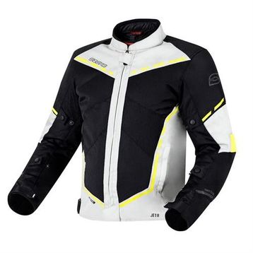 Ozone Jet II Siyah-Gri-Sarı Motosiklet Montu