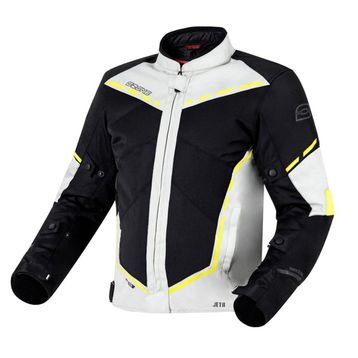 Ozone Jet II Siyah-Gri-Sarı Motosiklet Montu