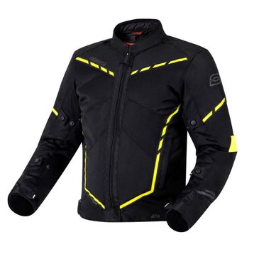 Ozone Jet II Siyah-Gri-Sarı Motosiklet Montu