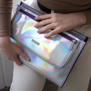 Ozpack Business Mor Hologram Orta Laptop Çantası